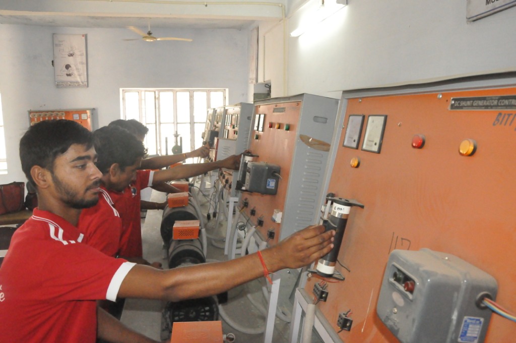 Biyani Private Industrial Training Institute Electrician Lab Students