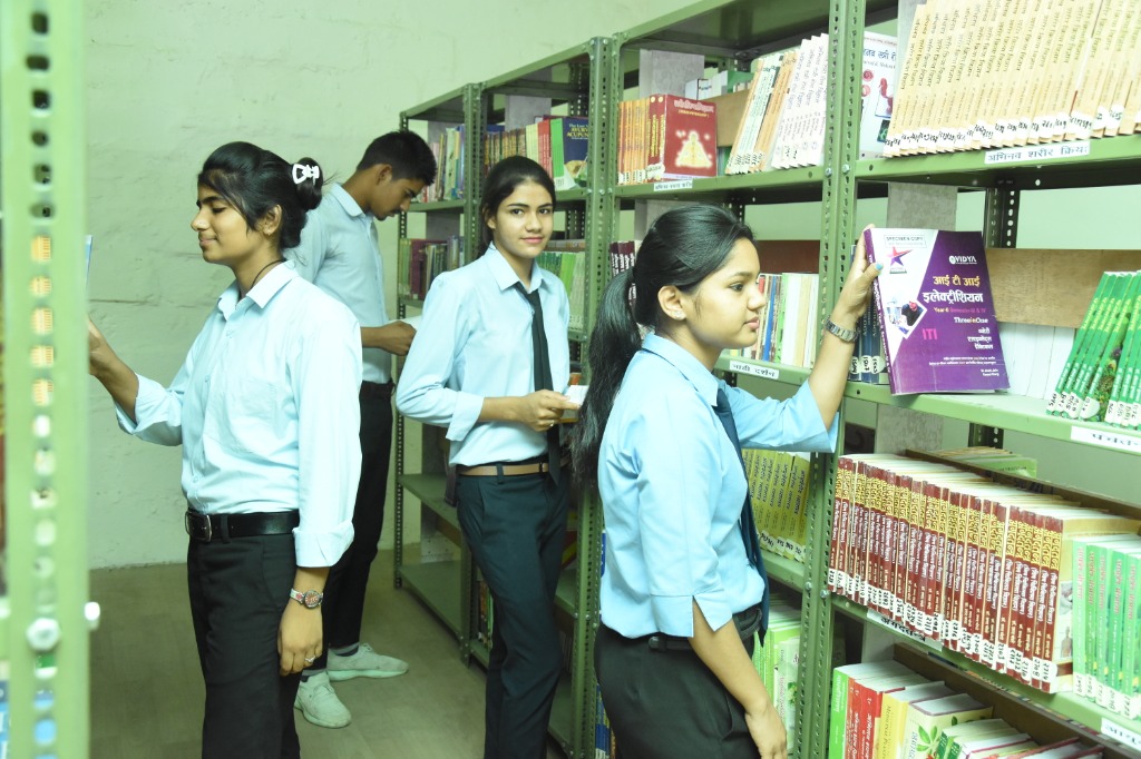 Trainees Referencing Library Books